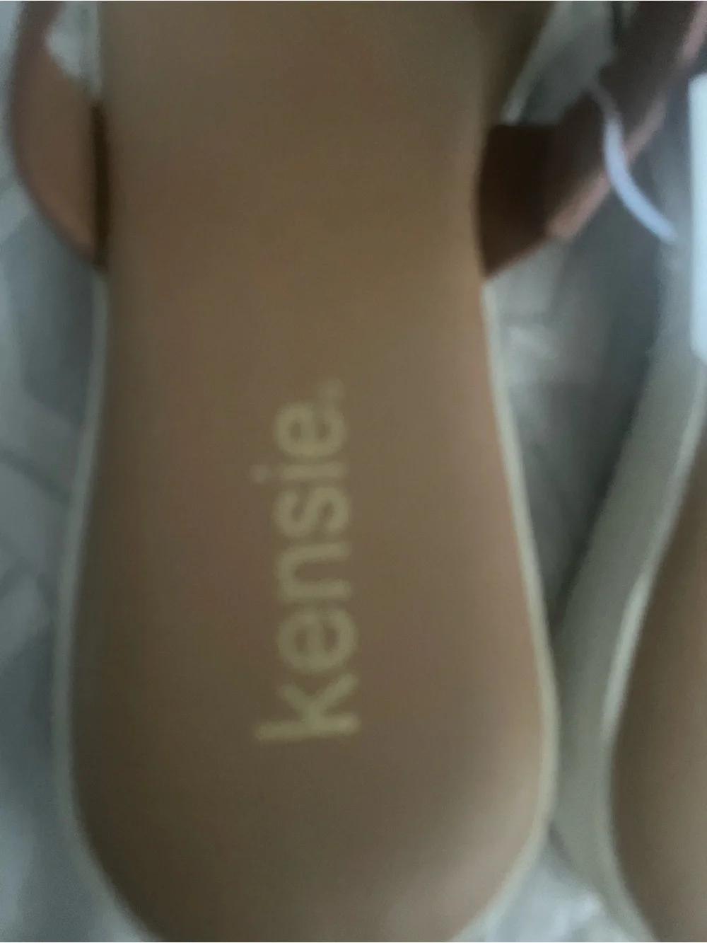 Kensie Tan Double-Strap Slide Sandals